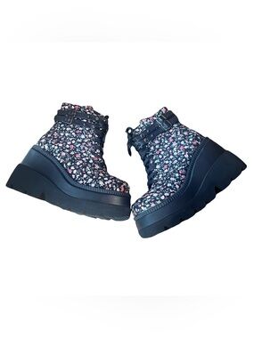 Demonia Floral Platform Boots